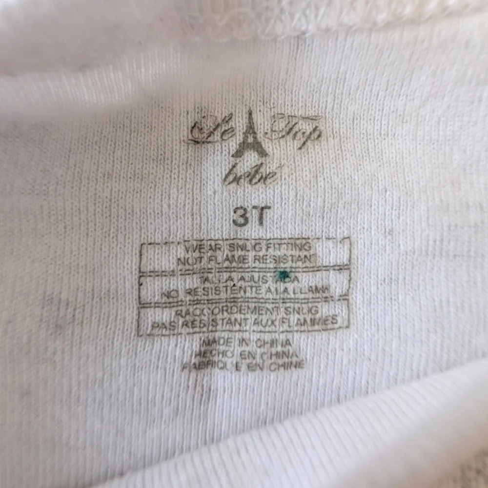 Bundle of 2 PJ Place & Le Top Bebe 100% Cotton Girl 2-piece Snug-Fit Pajamas Set - Picture 7 of 10